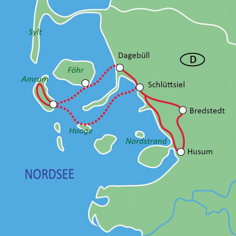 map North Frisia