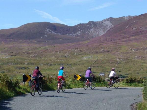 Radfahrer nhe Sliabh Liag - Schtze Irlands