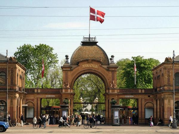 Amusement park Tivoli in Copenhagen