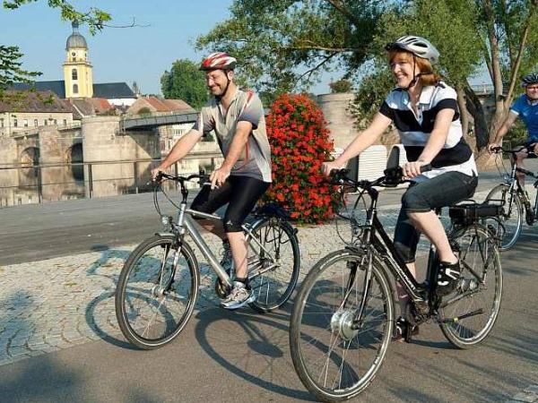 Cyclists near Kitzingen