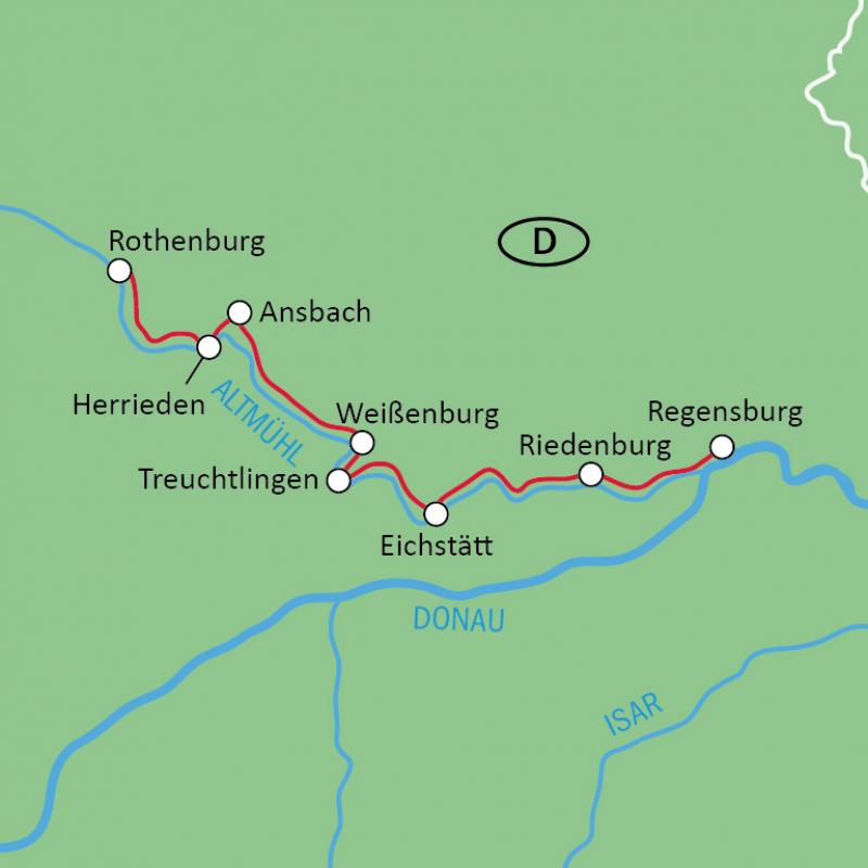 Karte Routenverlauf