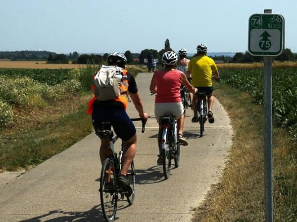 Radfahrer in Wallonien