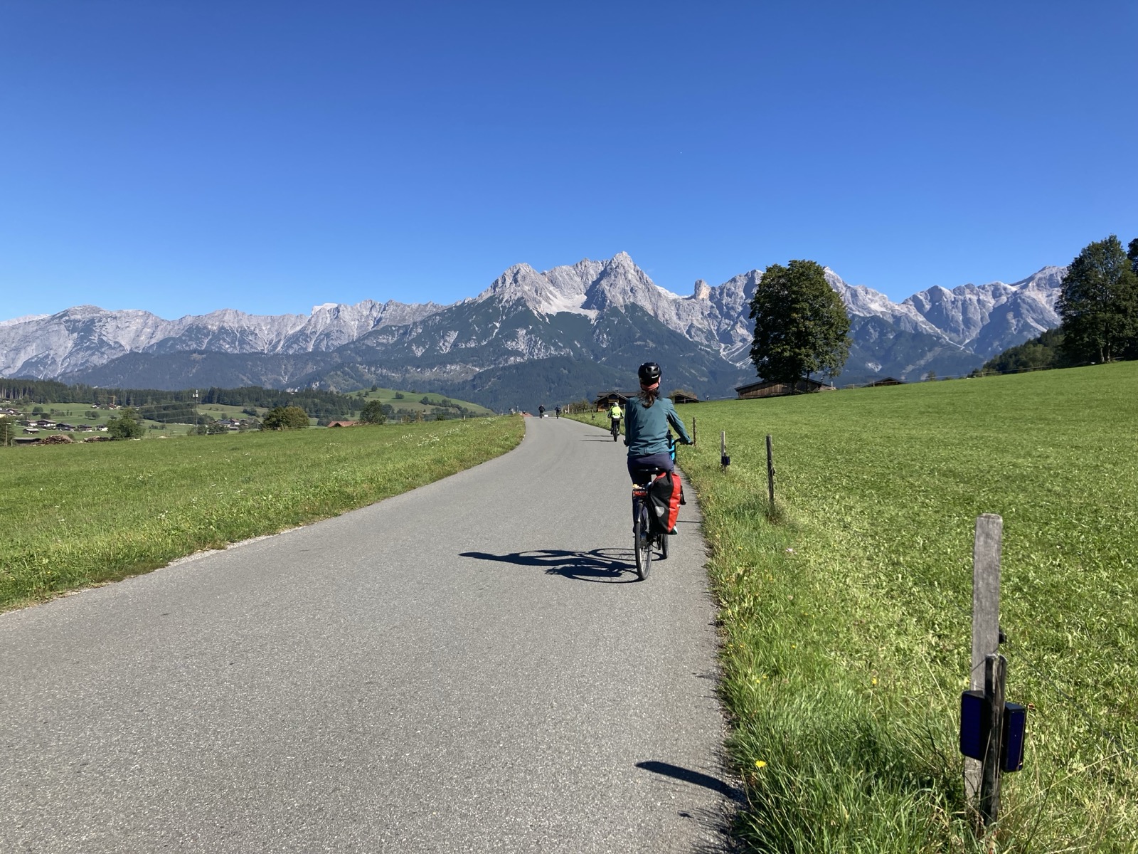 Radfahren Richtung Maria Alm