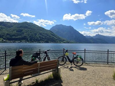 Radpause mit Aussicht
