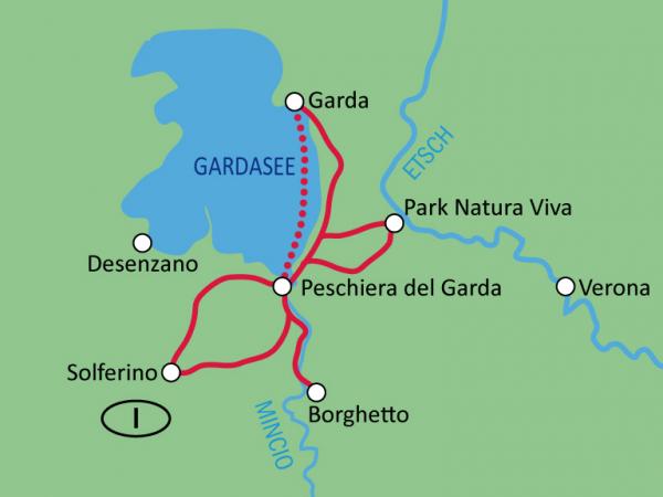 Tourkarte Gardasee Sternfahrt