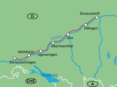 Tourenverlauf Tal der jungen Donau
