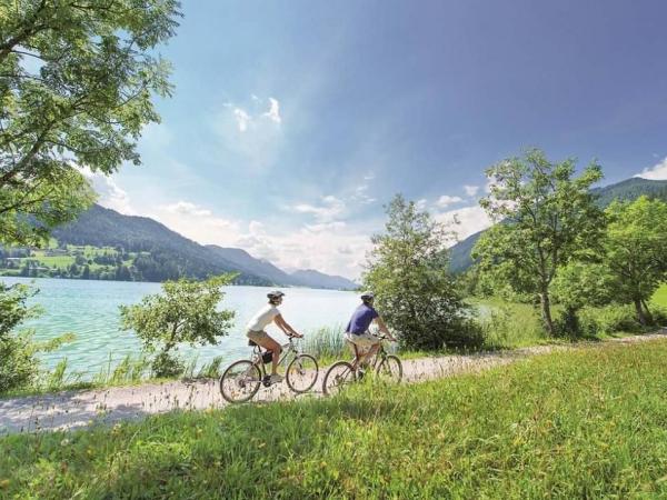 Radfahrer am Weiensee