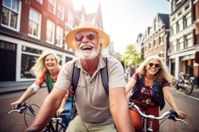 Radfahrer in Amsterdam
