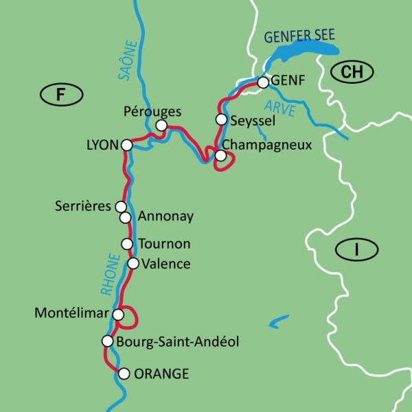Radreisen auf dem Rhône-Radweg | radreisen.at