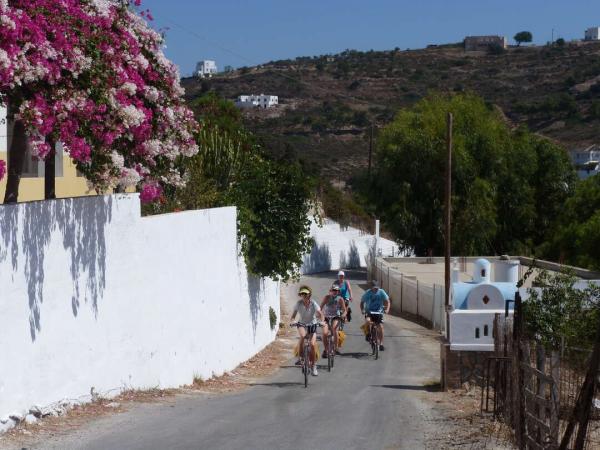 Radfahrer auf Leros
