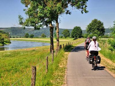 Weser-Radweg Radfahrer