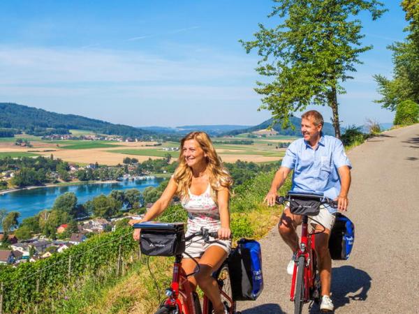 Radfahrer bei Stein am Rhein