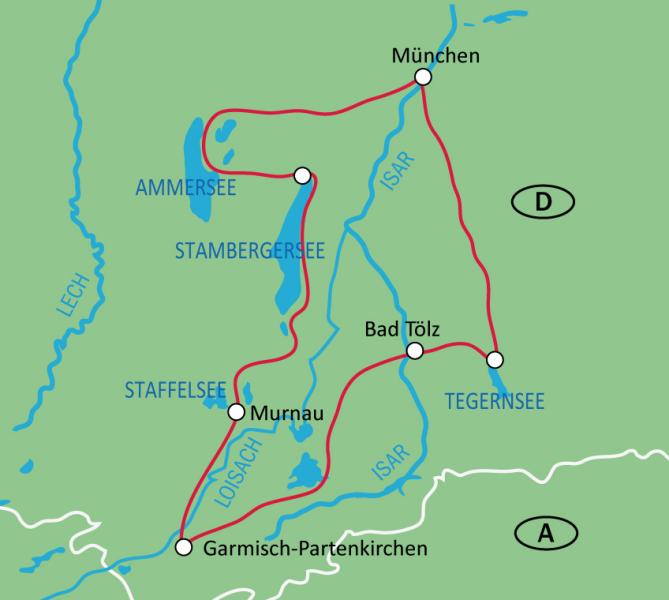 Organisierte Radreise - Münchener Seenrunde I radreisen.at