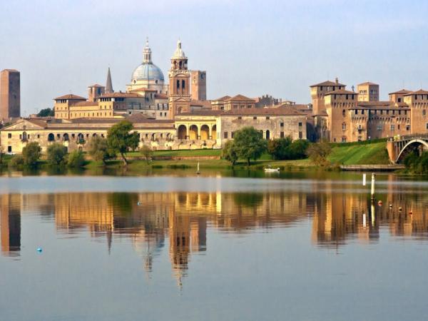 View from Po river onto Mantua