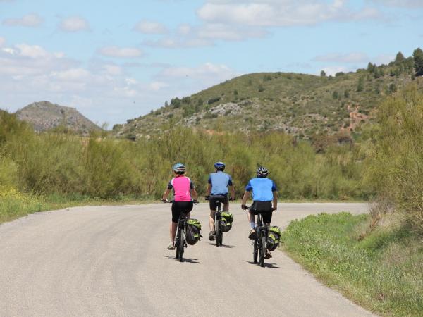 Radfahrer in Andalusien