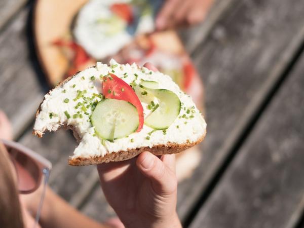 Eine deftige Brotzeit fr unterwegs