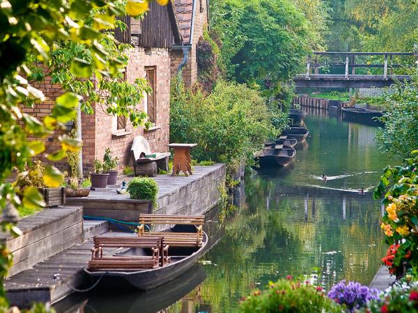 Boote im Spreewald