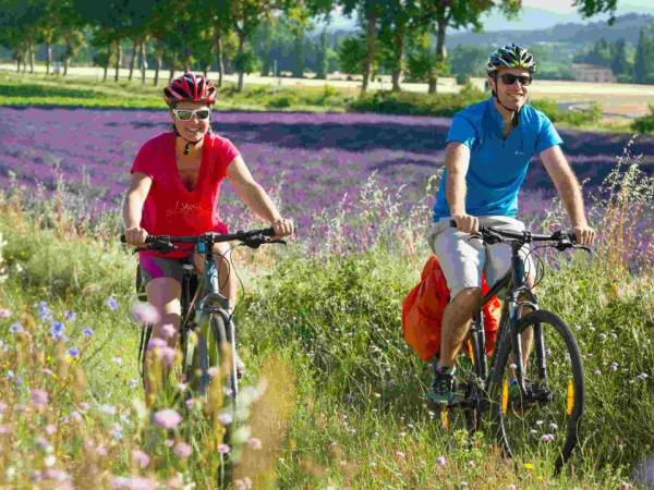 Radfahrer bei Viviers