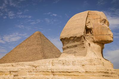 Sphinx und gro�e Pyramide