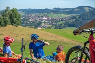 Radpause bei Oberstaufen