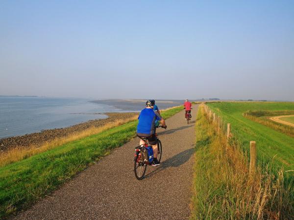 Radfahrer entlang der Zeelandroute