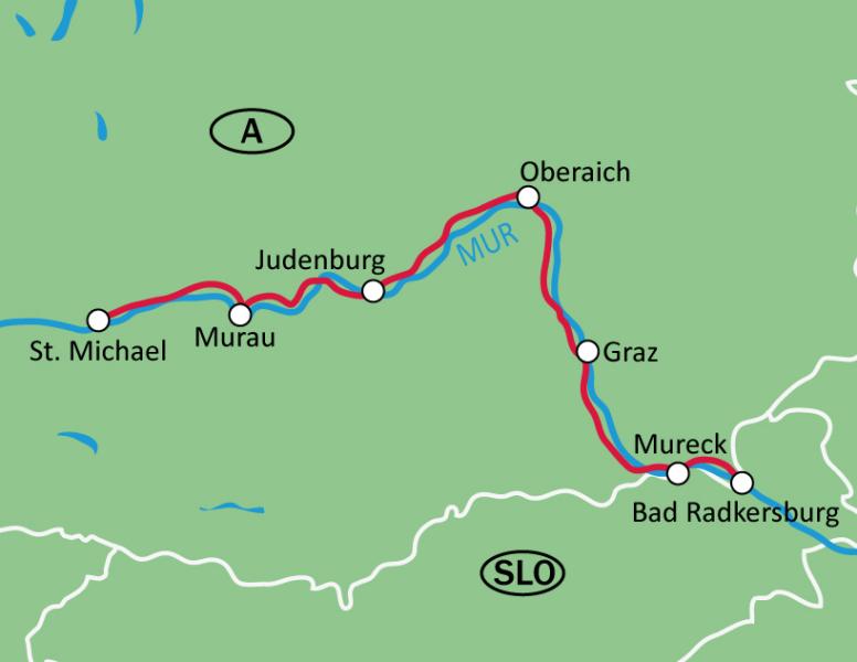 Radreise Murradweg - Alpentäler