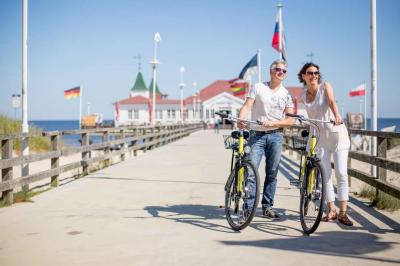 Radfahrer auf Usedom/Heringsdorf