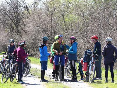 Radlergruppe macht Pause