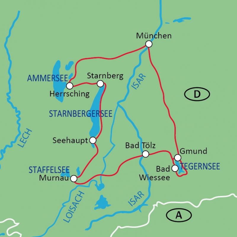 Routenverlauf | © Rad+Reisen Routenverlauf