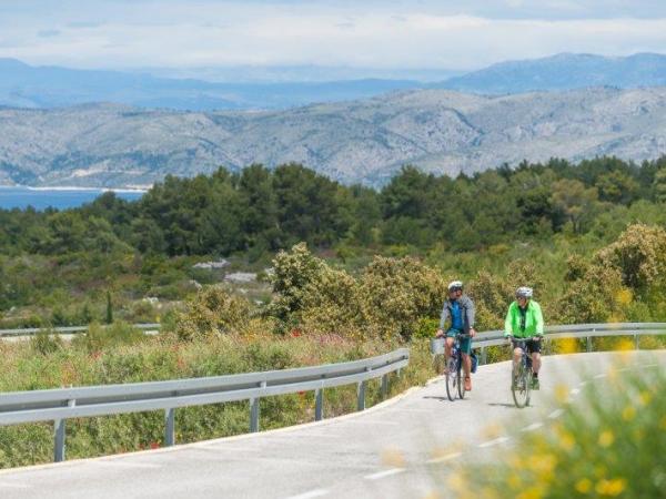 Radfahrer auf Hvar