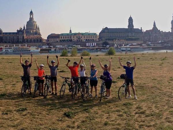 Radfahrer in Dresden