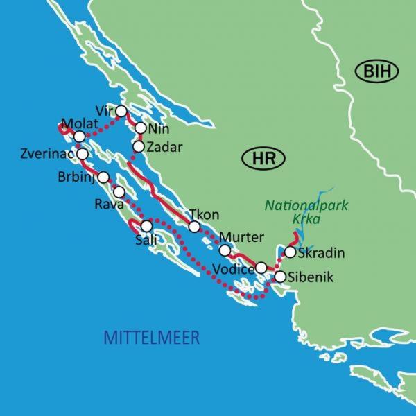 Norddalmatien mit Rad + Schiff | radreisen.at