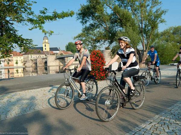 Radfahrer bei Kitzingen