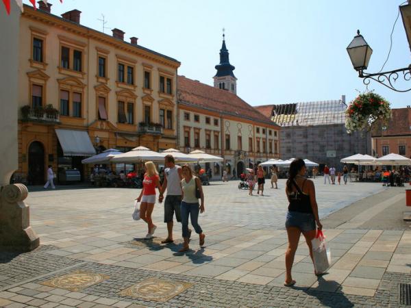 Hauptplatz in Varazdin Kroatien