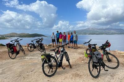 Radlergruppe - Pause mit Ausblick