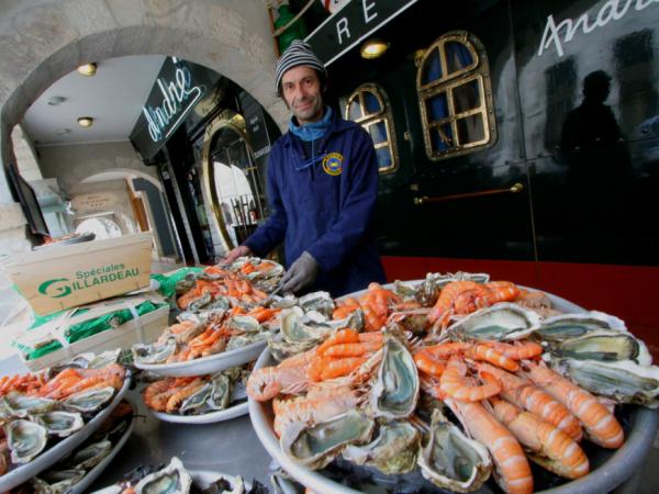 Restaurant La Rochelle frische Austern & Scampi