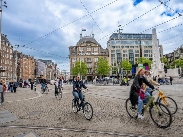 Radler auf den Straen von Amsterdam