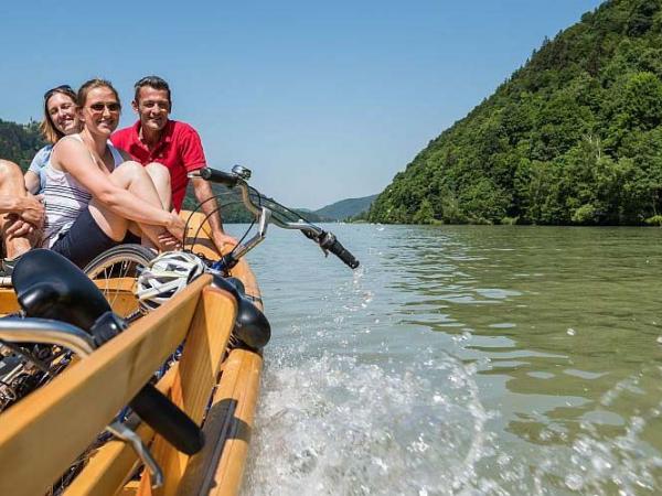 ferry ride in the Danube loop