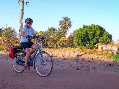 Radlerin unterwegs in �gypten