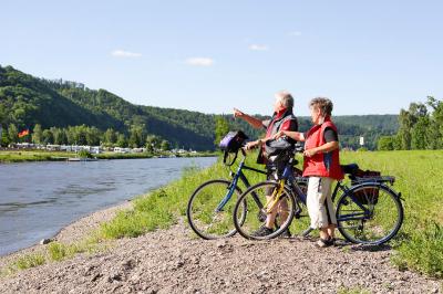 Radpause an der Weser