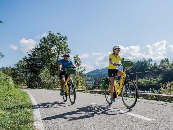 Radfahrer im Kanaltal