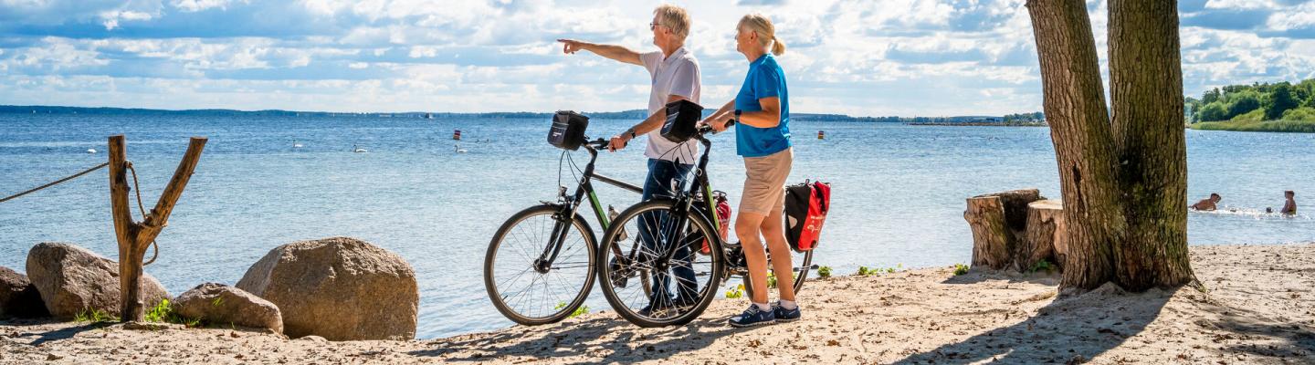 Radfahrer Blick auf den See | © Reinhard Witt