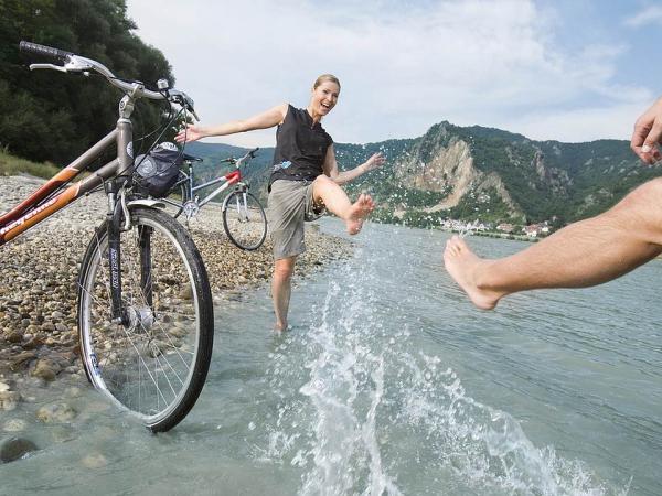 Radfahrpause in der Wachau