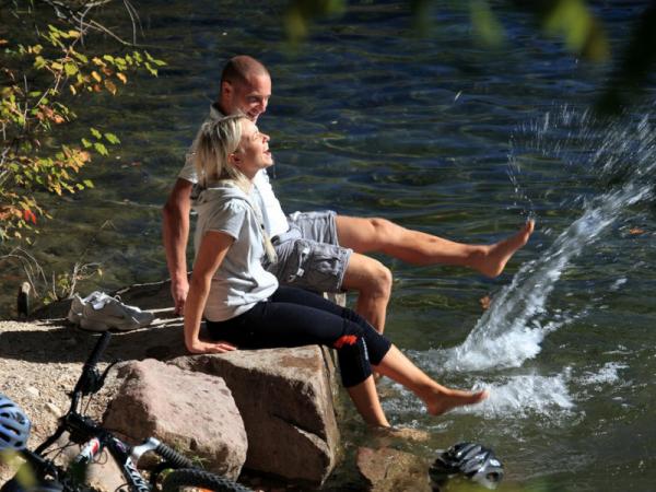 Radfahrer Entspannung