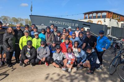 Radfahrer mit Magnifique