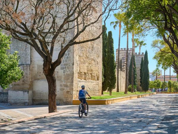 Radlerin in Jerez de la Frontera