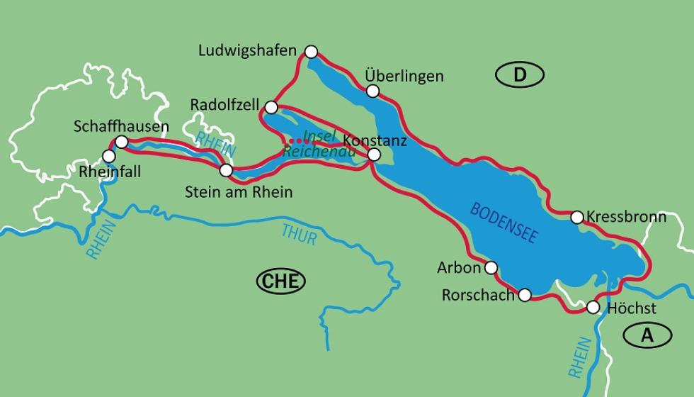 Radreise Bodensee drei Länder