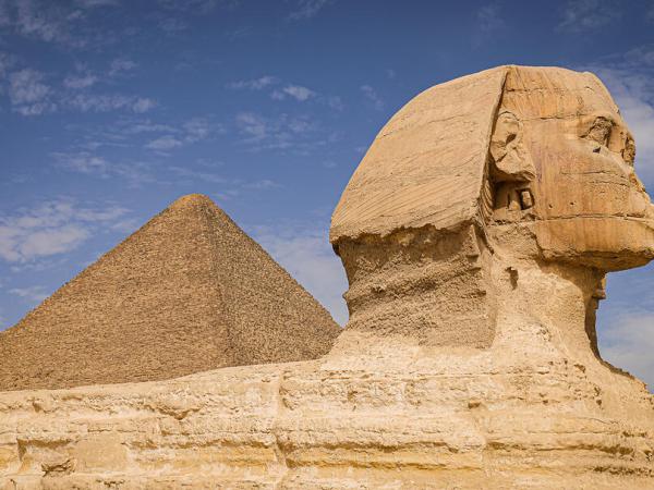 Sphinx und gro�e Pyramide