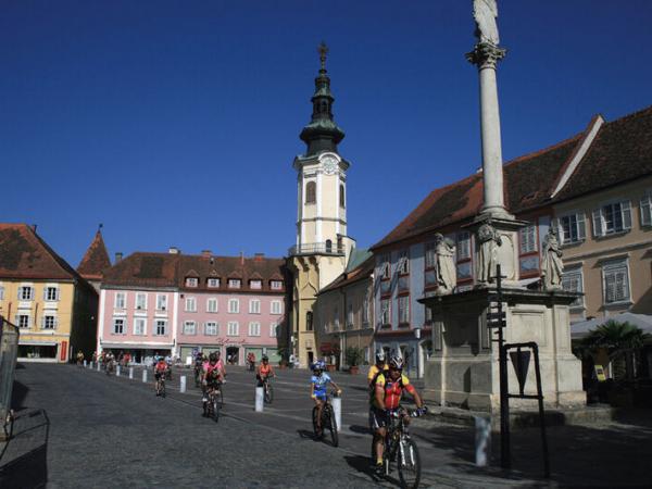 Radfahrer in Bad Radkersburg