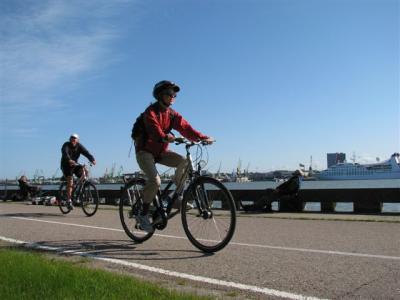 Radfahrer in Litauen